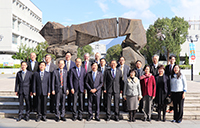 Delegation of Fudan University poses a group photo with CUHK members